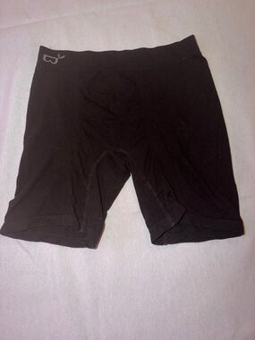BOODY Black Seamless Bamboo-Blend Shorts with Logo Print
